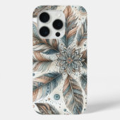 gevederde bloem Case-Mate iPhone case (Achterkant)