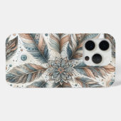 gevederde bloem Case-Mate iPhone case (Achterkant (horizontaal))