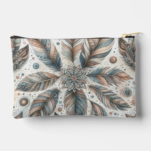 gevederde bloem etui (Achterkant)