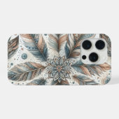 Gevederde Bloem iPhone Hoesje (Achterkant horizontaal)