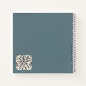 gevederde bloem notitieboek (Achterkant)