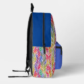 Gevederde Elegantie Monogram Bedrukte Rugzak (Links)