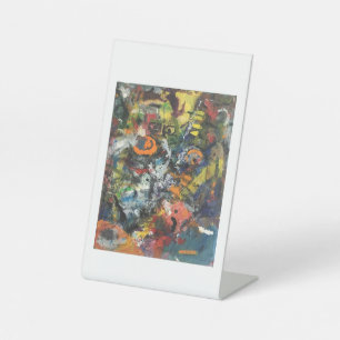 Gevederde Godin Abstract Hankamer Artjunkhaus Reclamebord Met Voetstuk