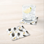 "Gevederde Harmonie Onderzetters" Kartonnen Onderzetters (Insitu)