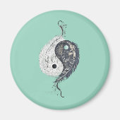 Gevederde Harmony Yin Yang Magnet (Voorkant)