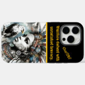 Gevederde krijger met een koninklijke adelaar Case-Mate iPhone case (Achterkant (horizontaal))