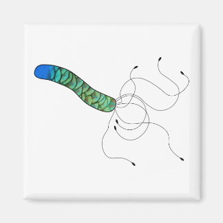 Gevederde kunst microbe magnent magneet