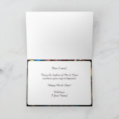 💜💛gevederde pracht: Mardi Gras Opulence Kaart (Binnen)