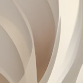 "Gevederde Rhapsodie" | Beige Abstracte Kunst Poster