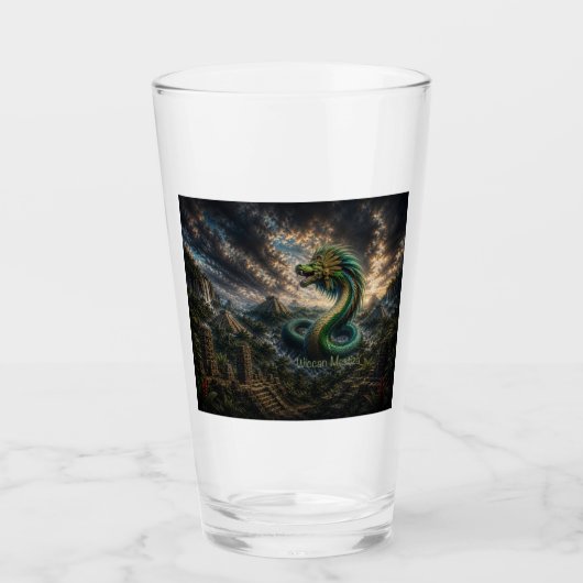 Gevederde Slang van de Oude Steden Glas (Voorkant)