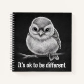 gevederde vogel notitieboek (Voorkant)