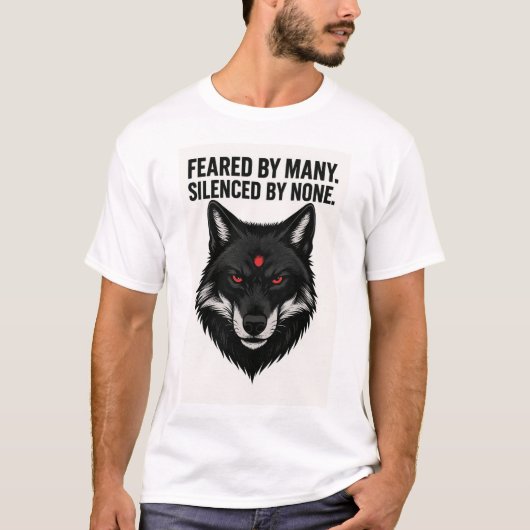 Gevederde Wolf T-shirt (Voorkant)