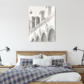 'Gevel van Childs Restaurant' Ingepakt Canvas Prin Afdruk (Insitu (Slaapkamer))
