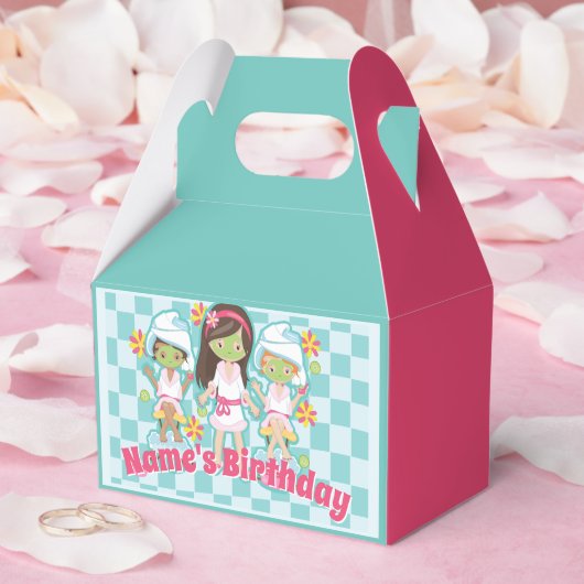 Gevelboxen met een spa-thema bedankdoosjes (Huwelijk)