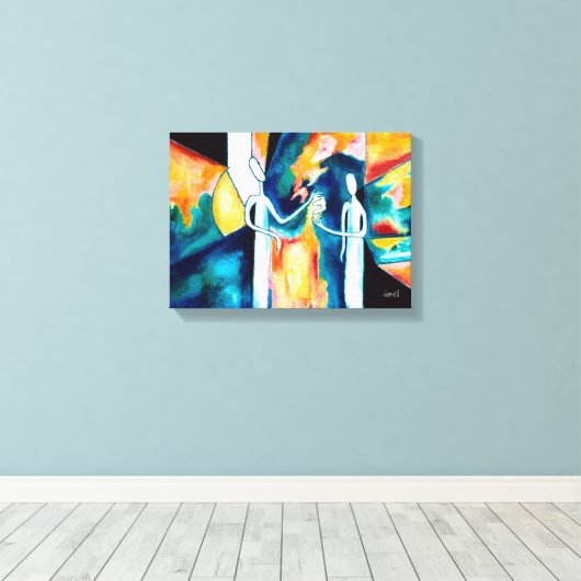 Geven 2 (Gestructureerd) Canvas Afdruk (Insitu (Houten vloer))