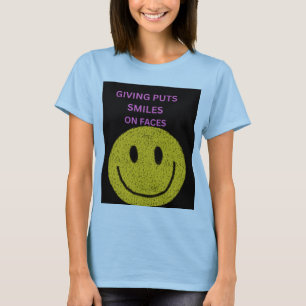 Geven Brengt Glimlachen Op Gezichten Inspirerende T-shirt