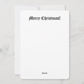 geven, doneren, helpen, herhalen feestdagenkaart (Achterkant)