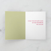 Geven en genieten feestdagen kaart (Binnen)