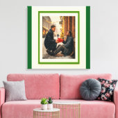GEVEN IS LIEFDE KERSTBOODSCHAP CANVAS AFDRUK (Insitu (Woonkamer))