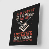 Geven is wanneer je met God praat Vierkante Klok (Hoek)