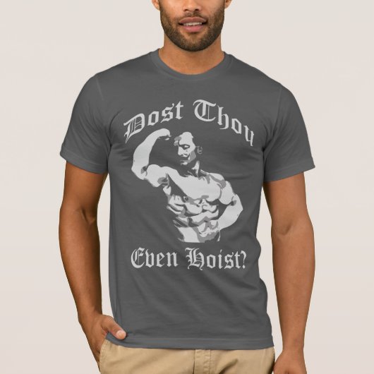 Geven jullie zelfs gastheer? Eugen Sandow - Bodybu T-shirt (Voorkant)