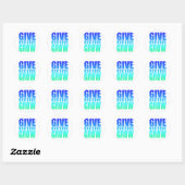 GEVEN ONTVANGEN GROEIEN RONDE STICKER (Vel)