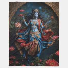 Gever van zegeningen goddelijke Kali Fleece Deken