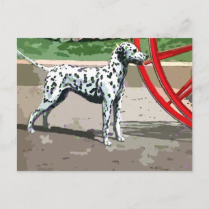  geverfd dalmatiaans briefkaart