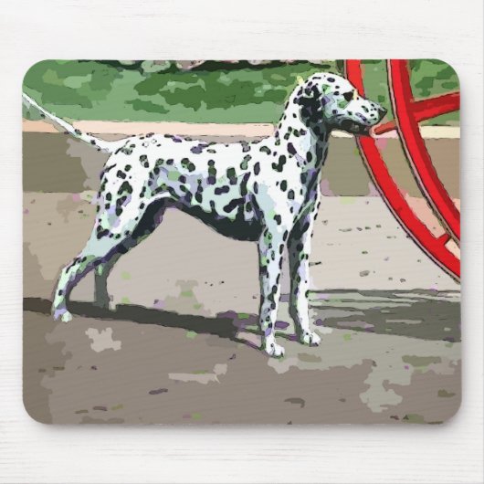 geverfd dalmatiaans muispad muismat (Voorkant)