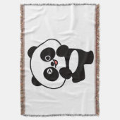 Geverfd Deken Klein Kawaii Panda (Voorkant Verticaal)