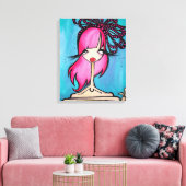 " geverfd" gestreken doek, 16x20 canvas afdruk (Insitu (Woonkamer))