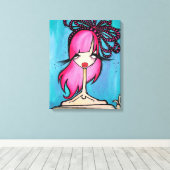 " geverfd" gestreken doek, 16x20 canvas afdruk (Insitu (Houten vloer))