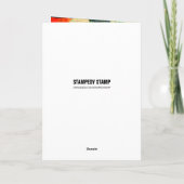 Geverfd hart, Thanksgiving Kaart (Achterkant)