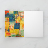 Geverfd hart, Thanksgiving Kaart (Binnen)