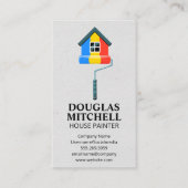 Geverfd huis | Schilder Roller Visitekaartje (Voorkant)