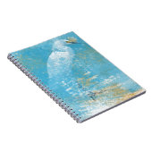 geverfd Snowy Egret Artwork | Spirisch notitieboek (Rechterzijde)