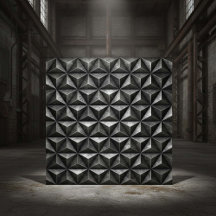 Geverfd stalen industrieel geometrisch #18 ID1227