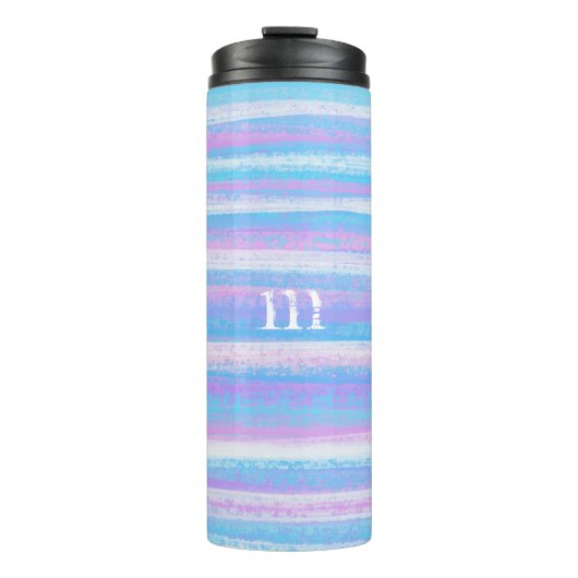 geverfde acrylband, roze Paars Thermosbeker (Voorkant)