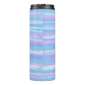 geverfde acrylband, roze Paars Thermosbeker (Achterkant)