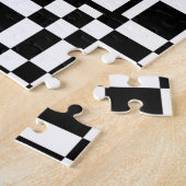 Geverfde bloemen, psalm 118:24, dambord achteraan legpuzzel (Zijkant)