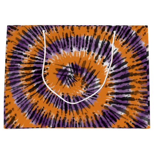 geverfde Halloween-tas Groot Cadeauzakje (Voorkant)