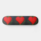 Geverfde Hart Skateboard (Horizontaal)