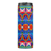 Geverfde kaleidoscoop met meerkleurige olie thermosbeker (Achterkant)