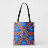 Geverfde kaleidoscoop met meerkleurige olie tote bag (Voorkant)