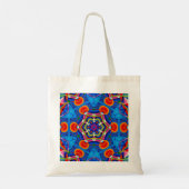 Geverfde kaleidoscoop met meerkleurige olie tote bag (Achterkant)