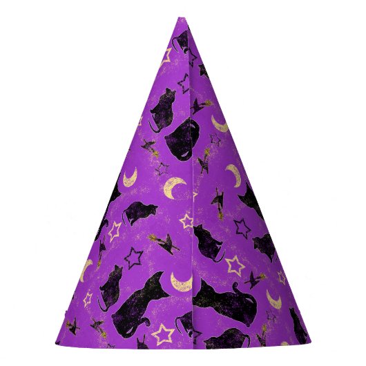 geverfde katten en heekse Petten Feesthoedjes (Achterkant)