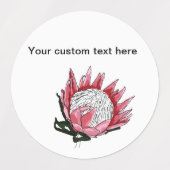 Geverfde Koning Protea labels (Design 1)