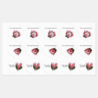 Geverfde Koning Protea labels