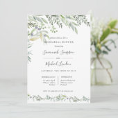 Geverfde olijven en bladeren groene repetitie kaart (Staand voorkant)