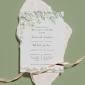 Geverfde olijven en bladeren groene repetitie kaart